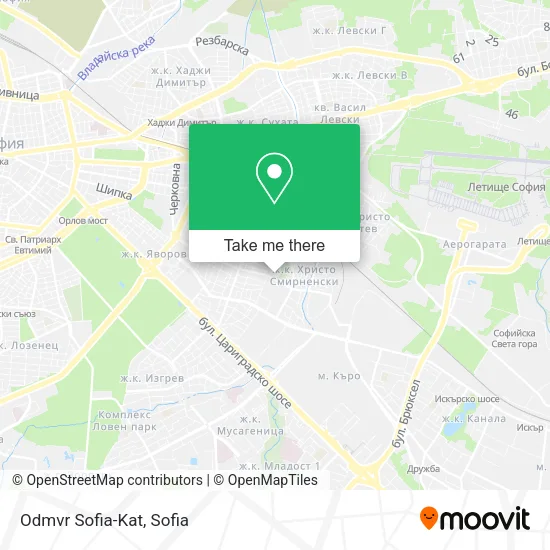 Карта Odmvr Sofia-Kat