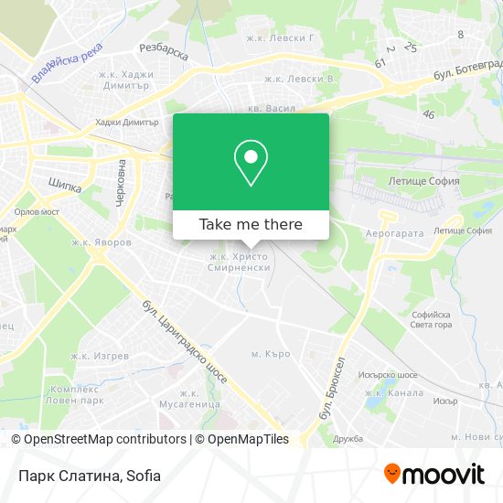 Парк Слатина map