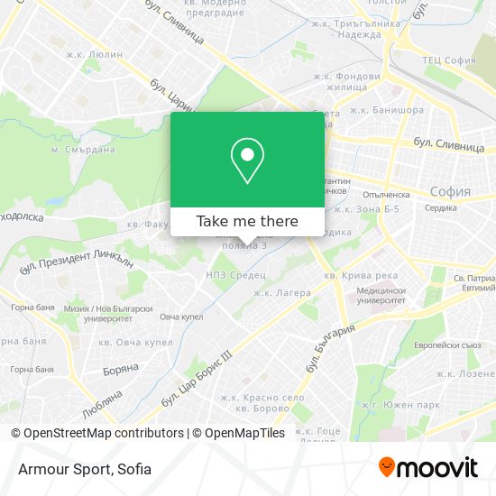 Armour Sport map