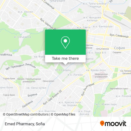 Emed Pharmacy map