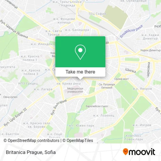 Карта Britanica Prague