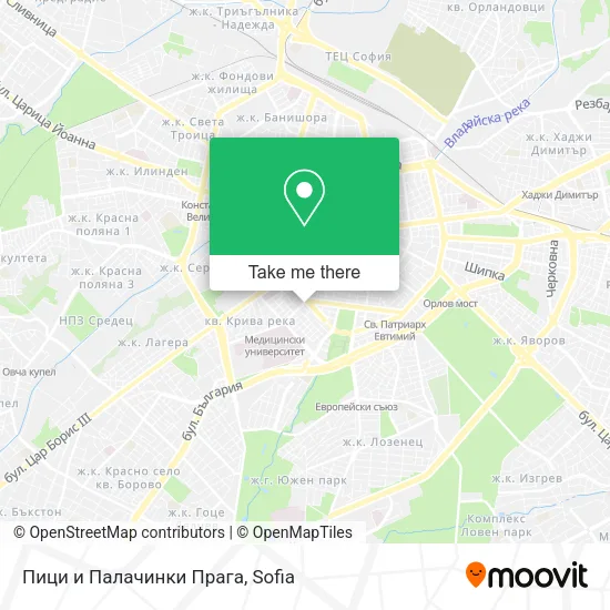 Пици и Палачинки Прага map