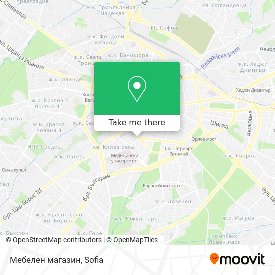 Карта Мебелен магазин