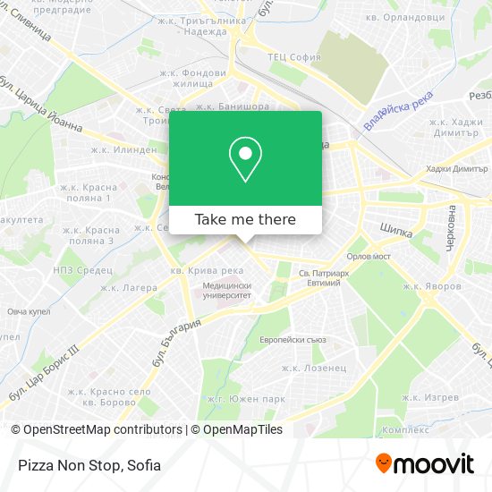 Pizza Non Stop map