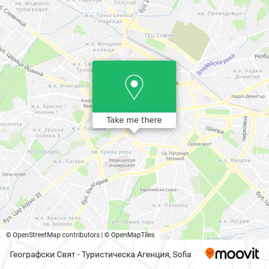 Географски Свят - Туристическа Агенция map