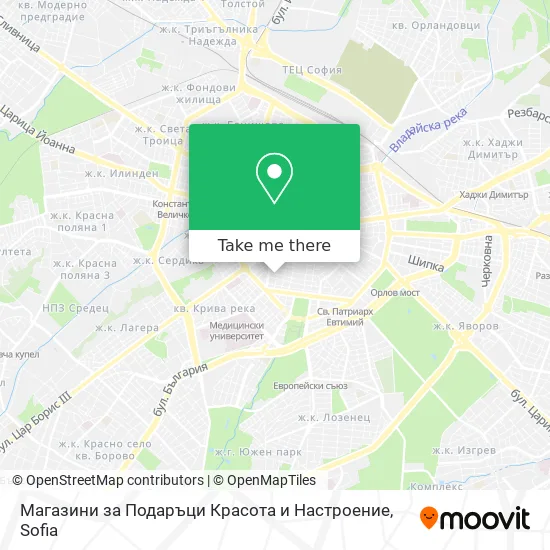 Карта Магазини за Подаръци Красота и Настроение