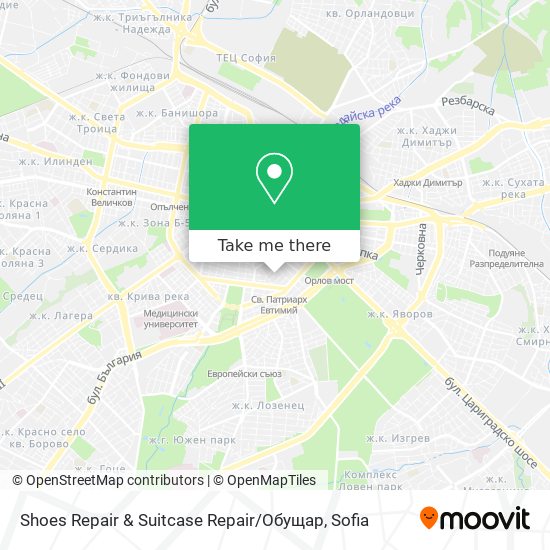 Shoes Repair & Suitcase Repair / Обущар map