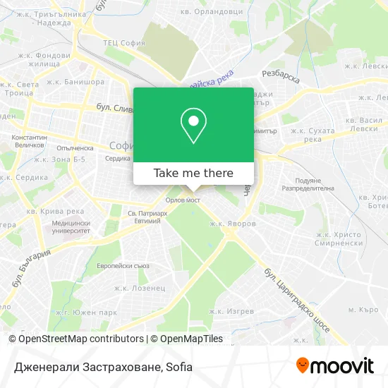 Дженерали Застраховане map