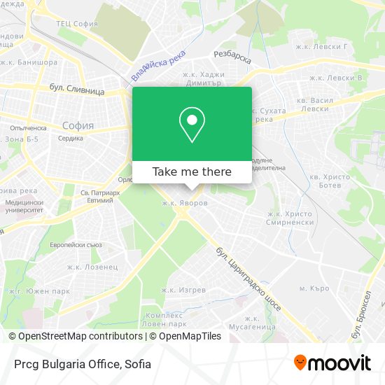 Prcg Bulgaria Office map
