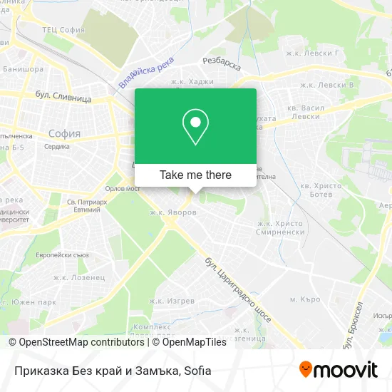 Карта Приказка Без край и Замъка