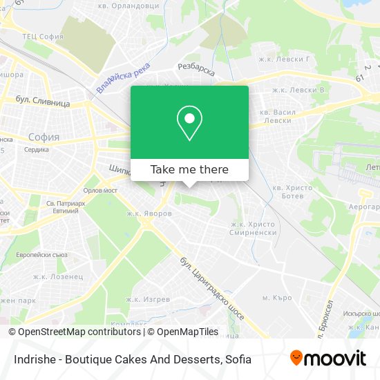 Indrishe - Boutique Cakes And Desserts map