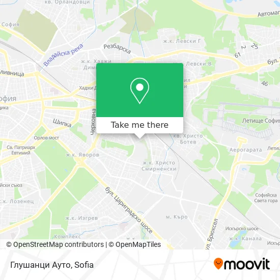 Карта Глушанци Ауто