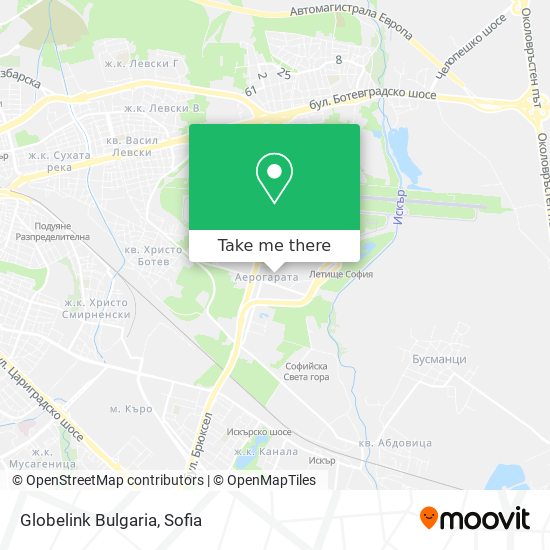 Globelink Bulgaria map