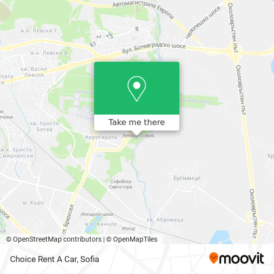 Карта Choice Rent A Car