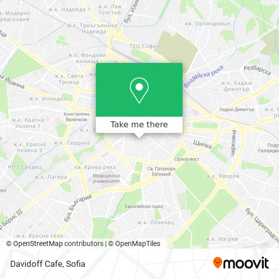 Карта Davidoff Cafe