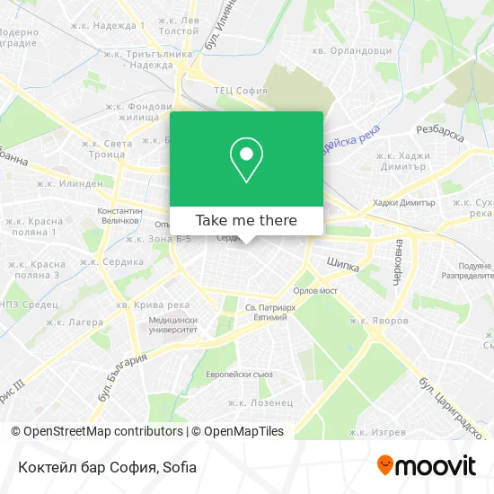 Коктейл бар София map