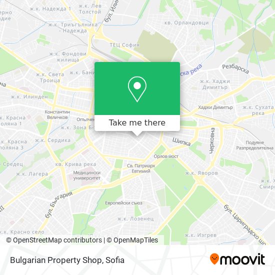 Bulgarian Property Shop map