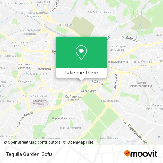 Карта Tequila Garden