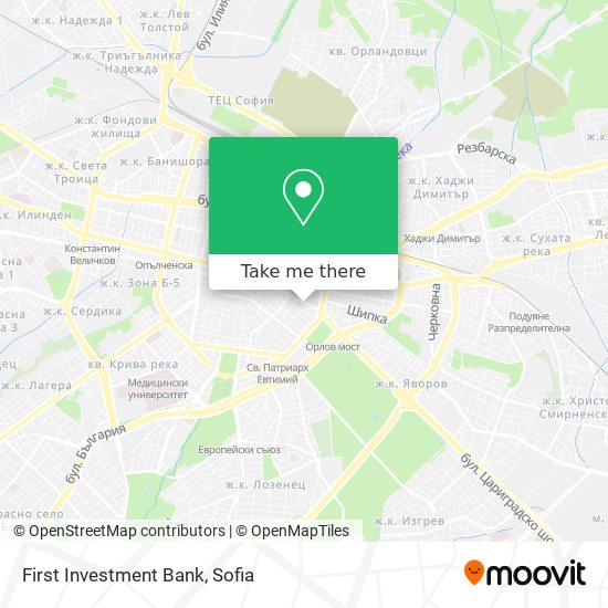 First Investment Bank map