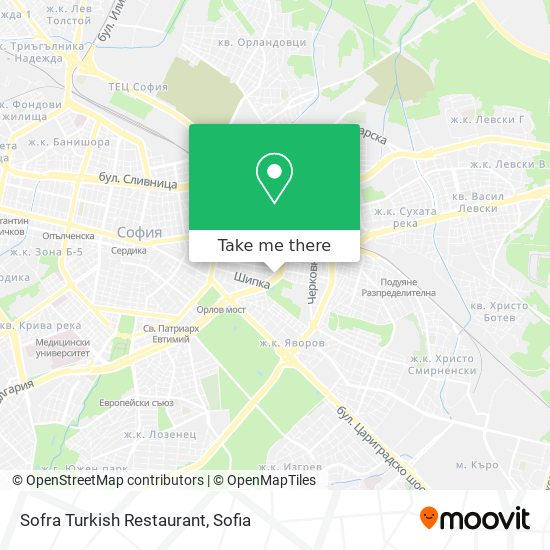 Sofra Turkish Restaurant map