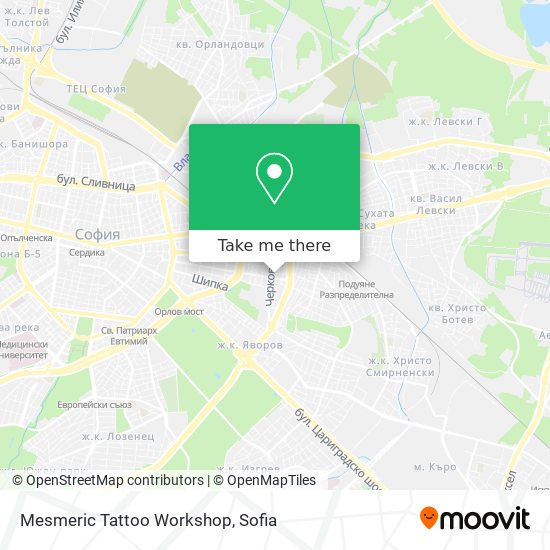 Карта Mesmeric Tattoo Workshop