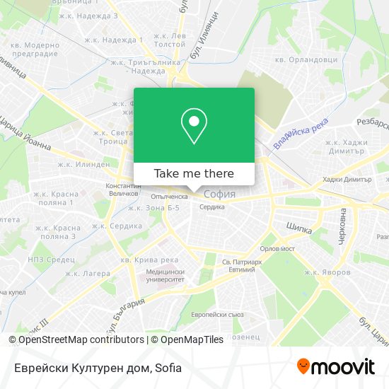 Еврейски Културен дом map