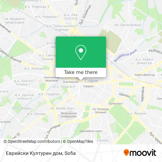 Карта Еврейски Културен дом