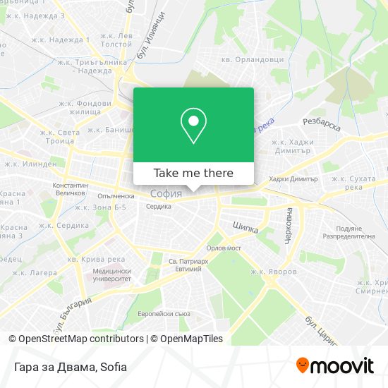 Гара за Двама map