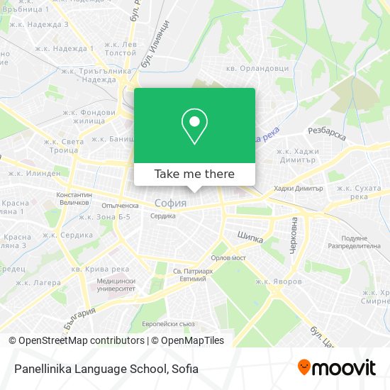 Panellinika Language School map