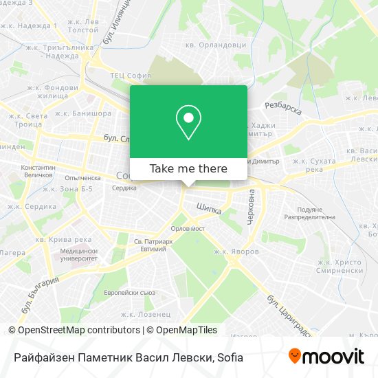 Карта Райфайзен Паметник Васил Левски