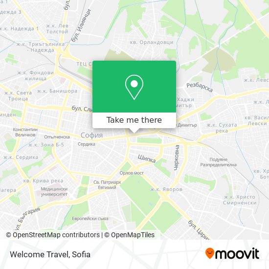 Welcome Travel map
