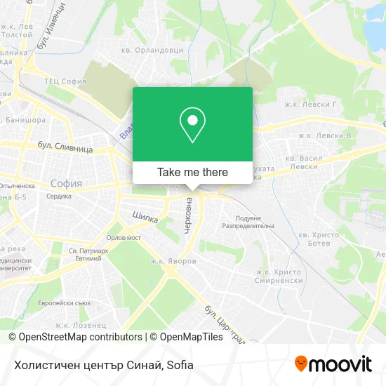 Карта Холистичен център Синай