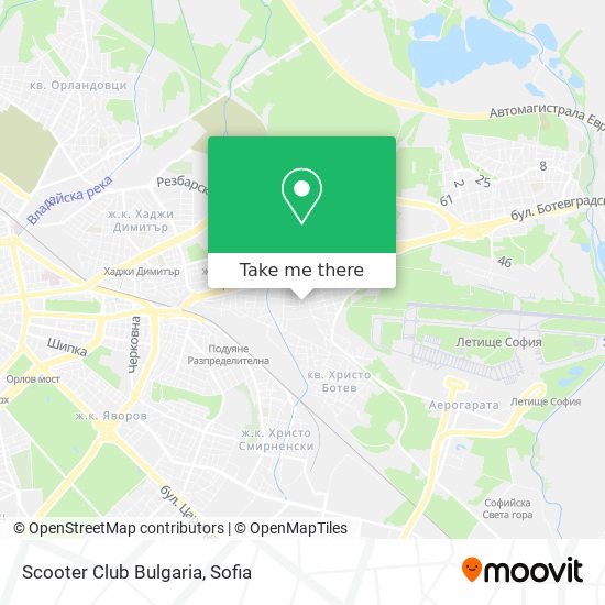 Карта Scooter Club Bulgaria