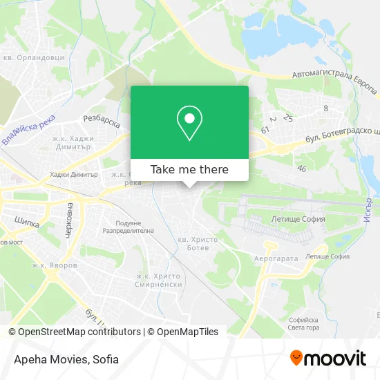 Карта Apeha Movies