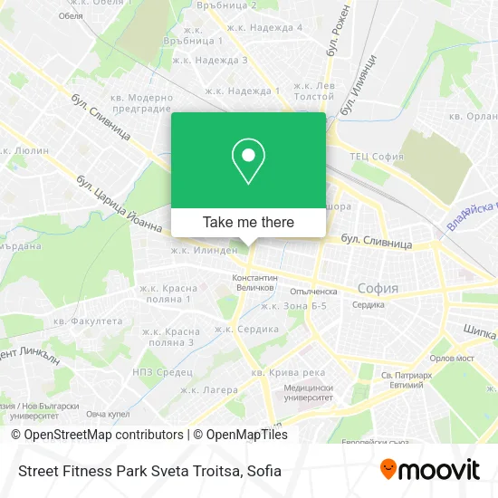 Карта Street Fitness Park Sveta Troitsa