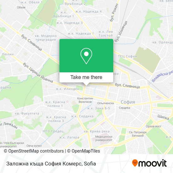 Заложна къща София Комерс map