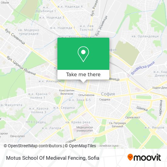 Motus School Of Medieval Fencing map