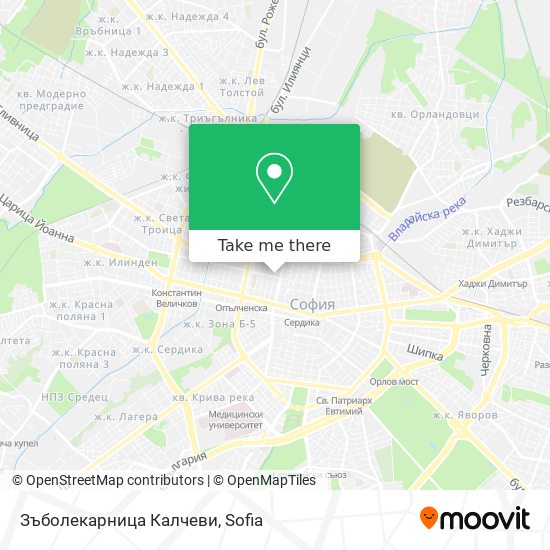 Зъболекарница Калчеви map