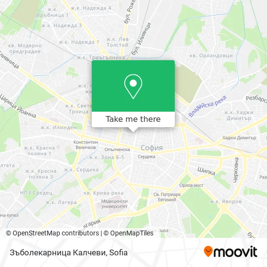Карта Зъболекарница Калчеви