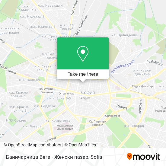 Баничарница Вега - Женски пазар map