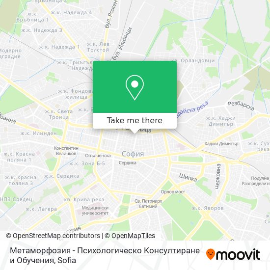 Метаморфозия - Психологическо Консултиране и Обучения map