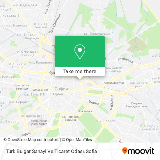 Карта Türk Bulgar Sanayi Ve Ticaret Odası