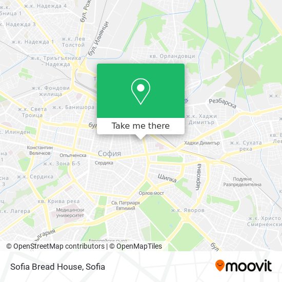 Sofia Bread House map
