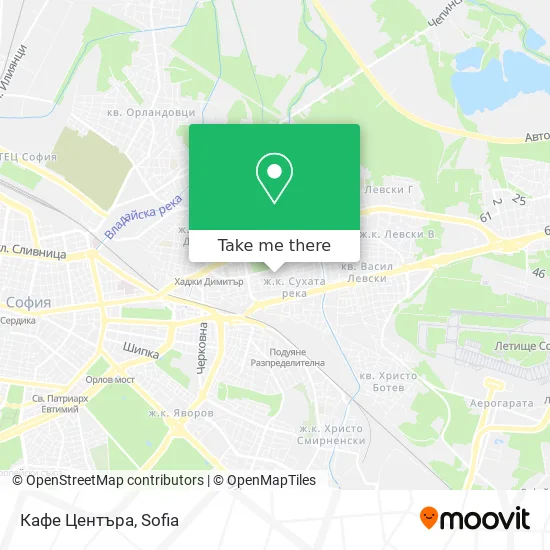 Карта Кафе Центъра