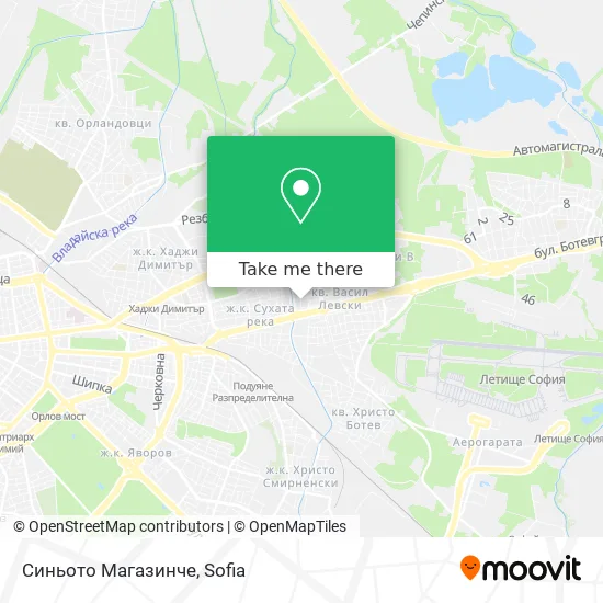 Карта Синьото Магазинче