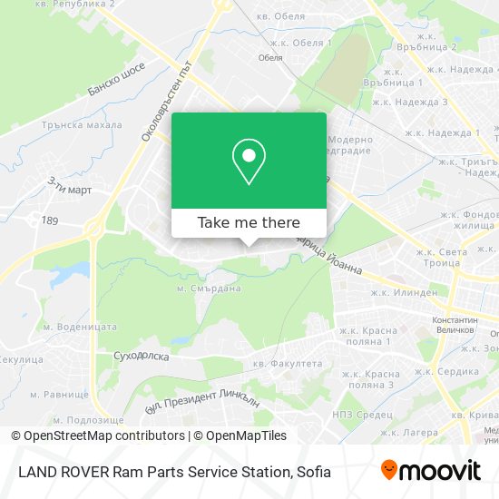 LAND ROVER Ram Parts Service Station map