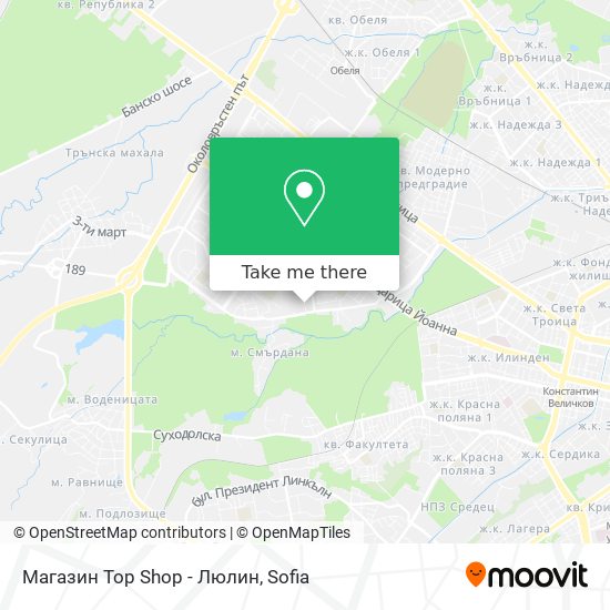 Магазин Top Shop - Люлин map