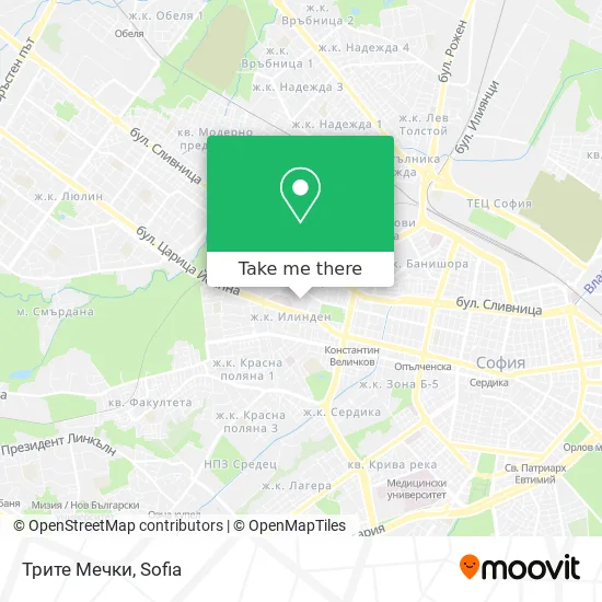 Карта Трите Мечки