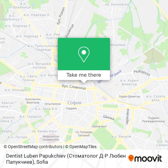 Dentist Luben Papukchiev (Стоматолог Д-Р Любен Папукчиев) map