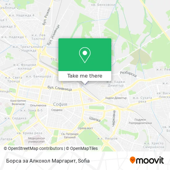 Карта Борса за Алкохол Маргарит